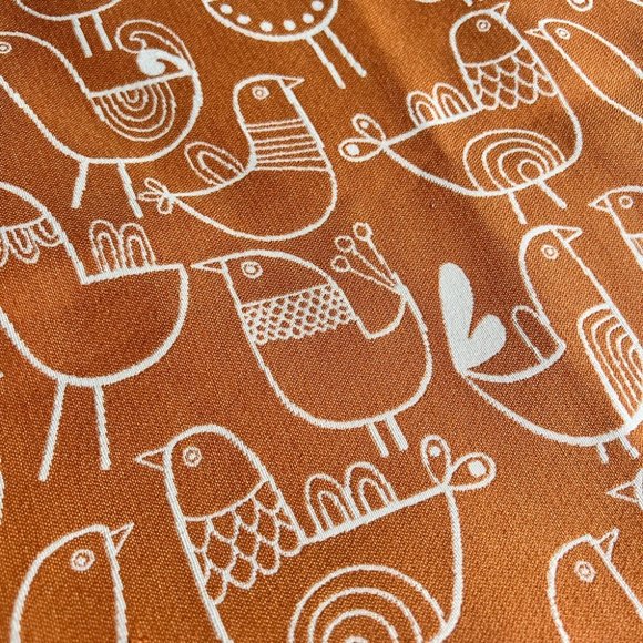 Artzy Boho Bird Graphic Decorative Accent Pillow Covers Mod Retro Art 19 x 19 - Picture 2 of 6